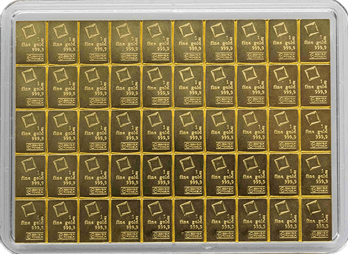 Goldbarren 50 G Tafelbarren